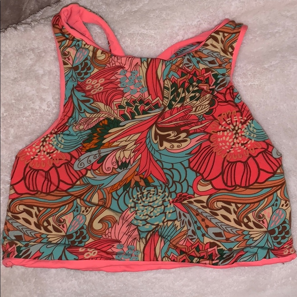 Reversible swim top
